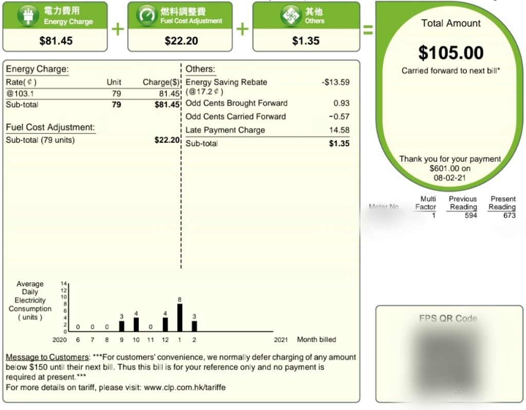 Tesla electric deals bill cost